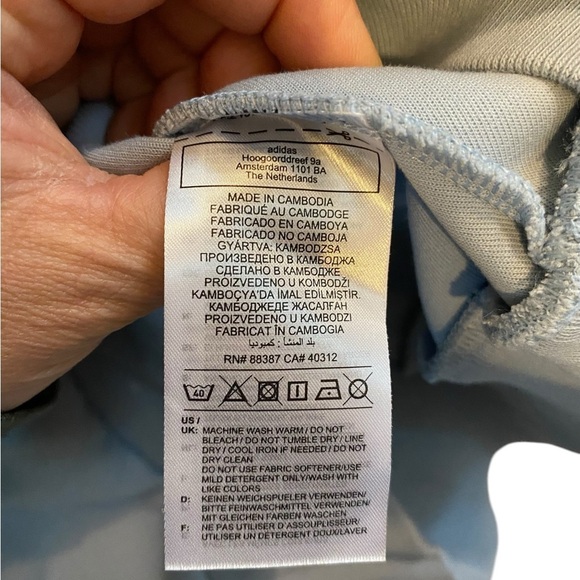 Adidas Sportswear FUTURE ICONS THREE STRIPES Sweatshirt powder blue athleisure - Picture 11 of 14